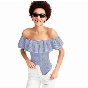 J.crew ruffled Bodysuit